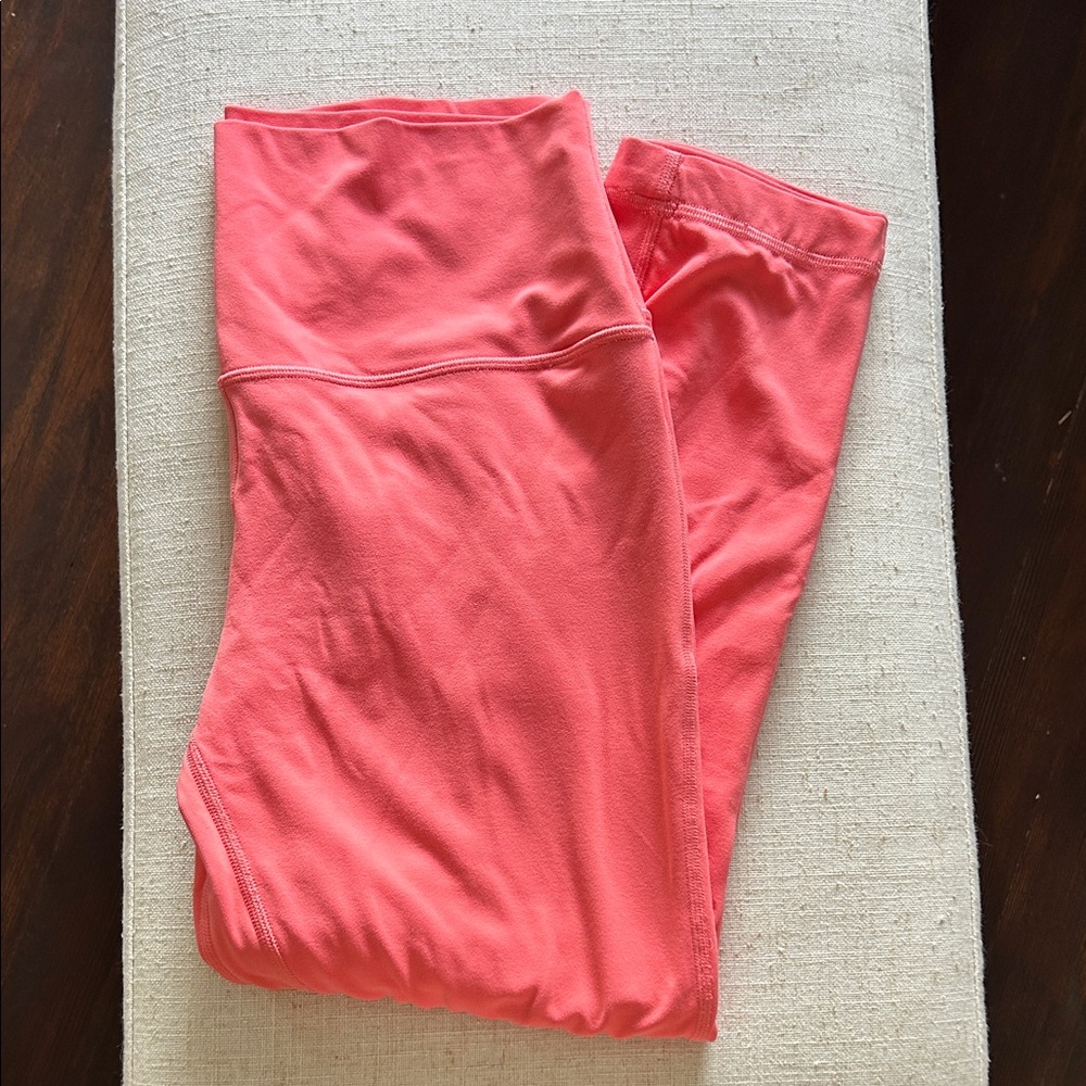 Lululemon Align Coral Cropped Leggings